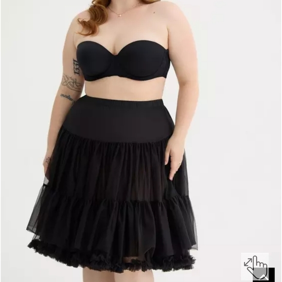 🆕️ TORRID BLACK RETRO CHIC CRINOLINE MIDI SKIRT - PLUS SIZE - Picture 4 of 7